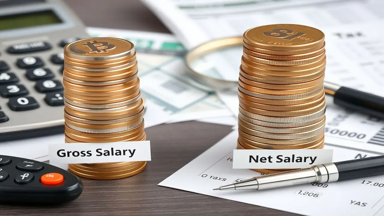 Salario bruto y neto, calculadora, impuestos