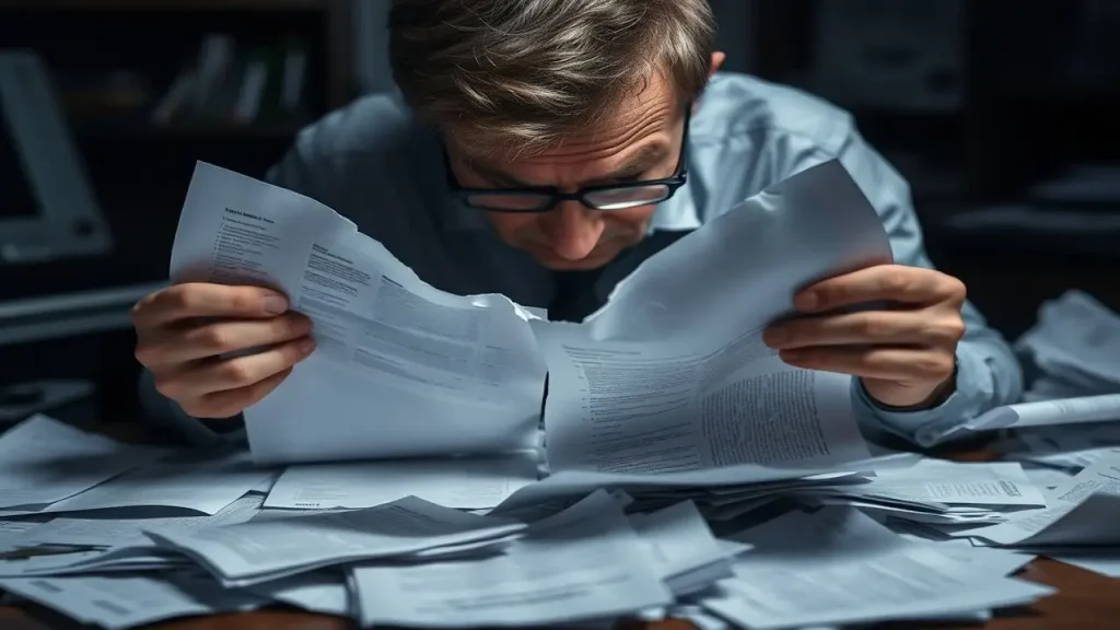 CV roto, mesa caótica, rechazo, desilusión