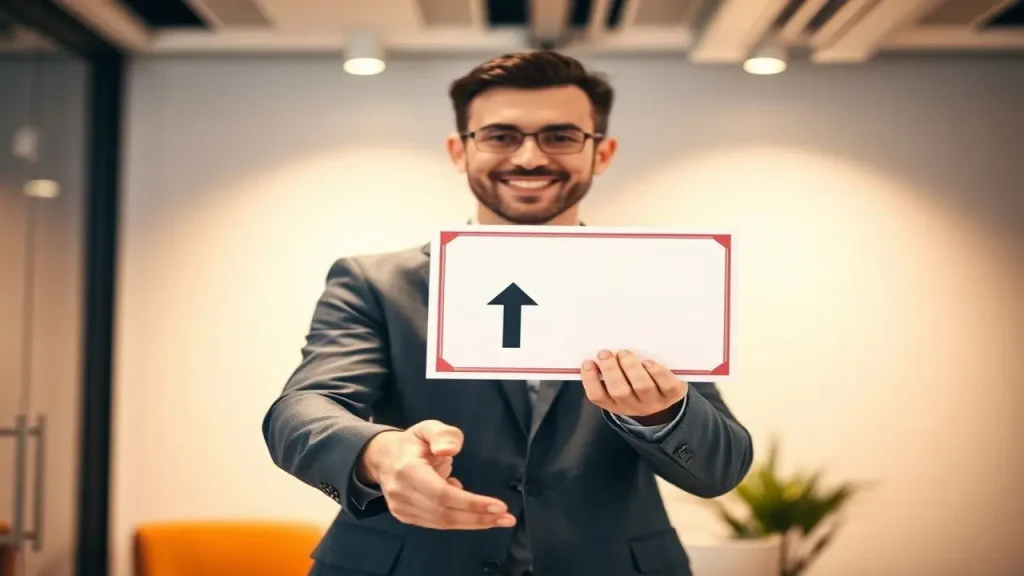 Éxito profesional moderno y cálido